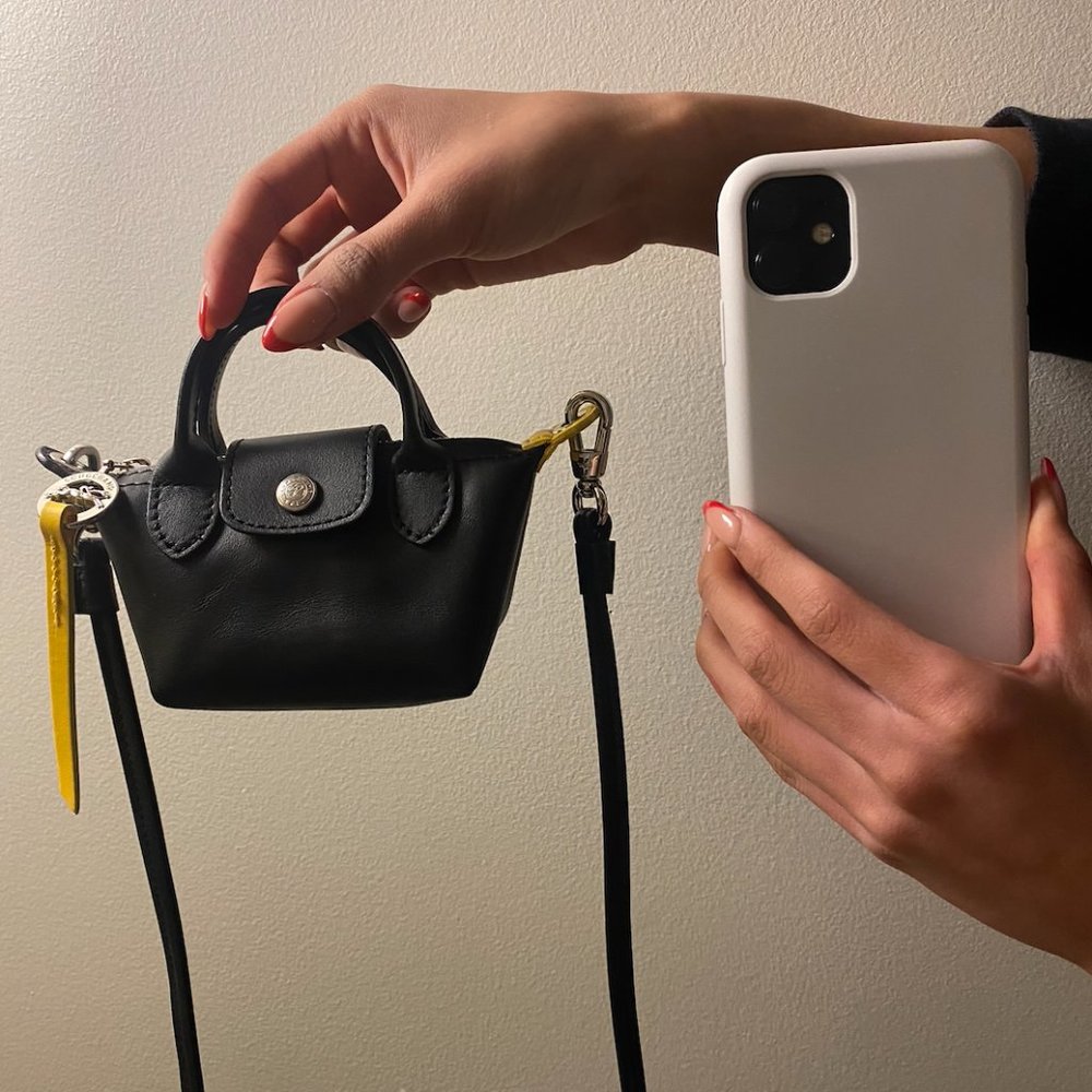 COPY - LONGCHAMP Extra Small Le Pliage Leather Top Handle Bag - Picture 2 of 4